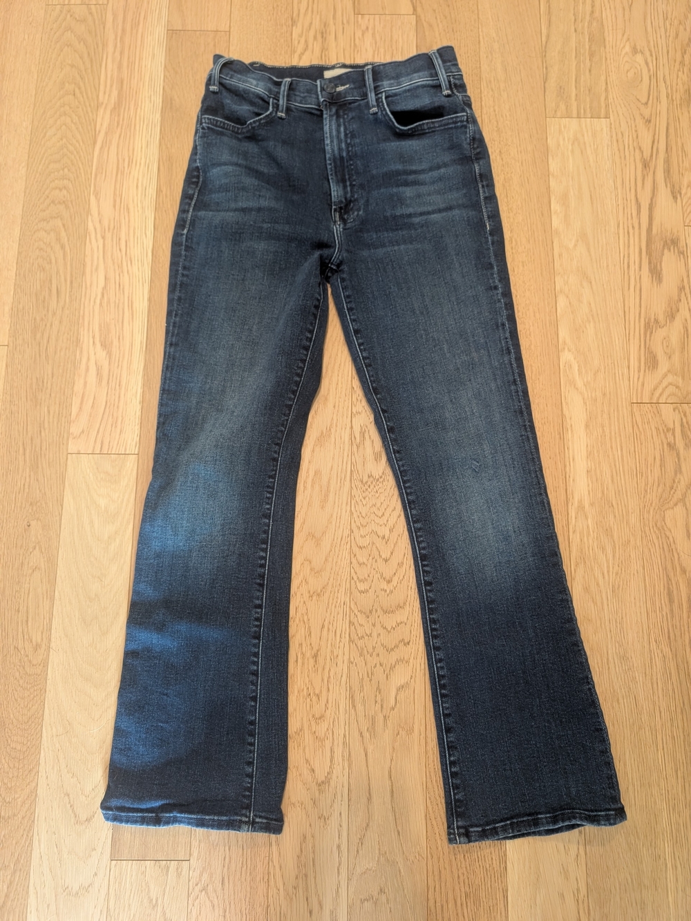 MOTHER The Hustler Ankle Jean - Dark Blue